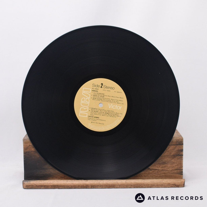 David Bowie - "Heroes" - Lyric Sheet A-2 B-2 LP Vinyl Record - EX/VG+