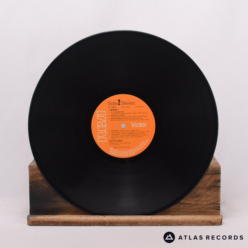 David Bowie - "Heroes" - Lyric Sheet A-2 B-2 LP Vinyl Record - EX/EX