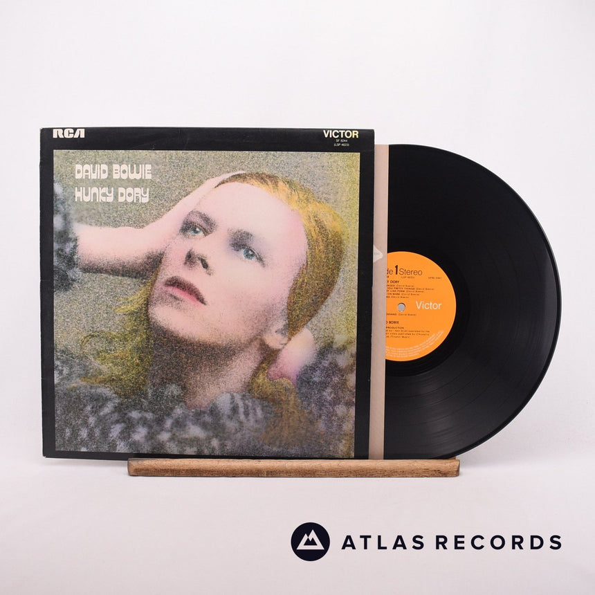 David Bowie Hunky Dory LP Vinyl Record - Front Cover & Record