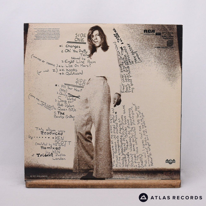 David Bowie - Hunky Dory - Reissue LP Vinyl Record - EX/EX