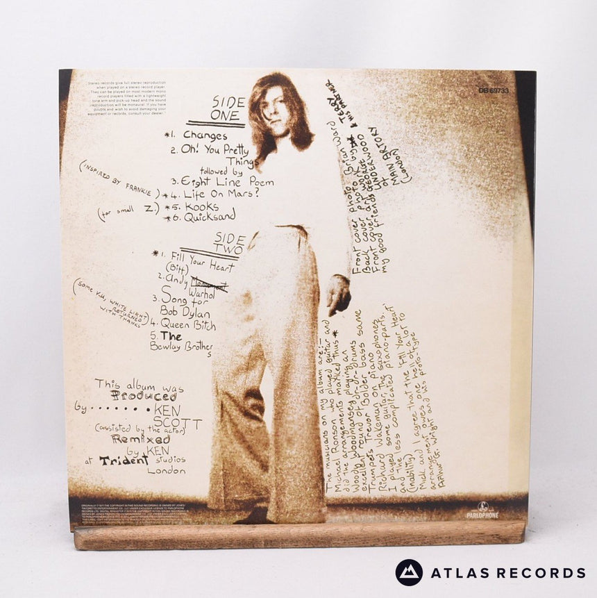 David Bowie - Hunky Dory - 180G Lyric Sheet LP Vinyl Record - NM/NM