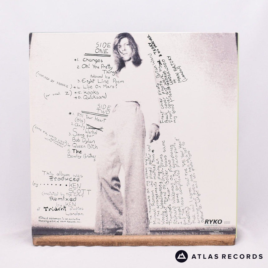 David Bowie - Hunky Dory - Clear Reissue A B C D 2 x LP Vinyl Record - EX/EX