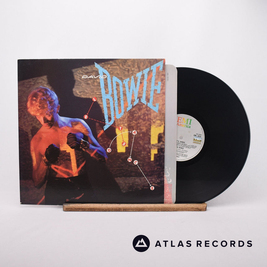 David Bowie Let's Dance LP Vinyl Record - Front Cover & Record