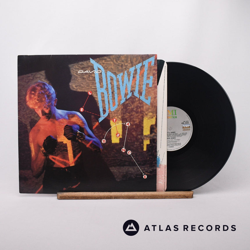 David Bowie Let's Dance LP Vinyl Record - Front Cover & Record