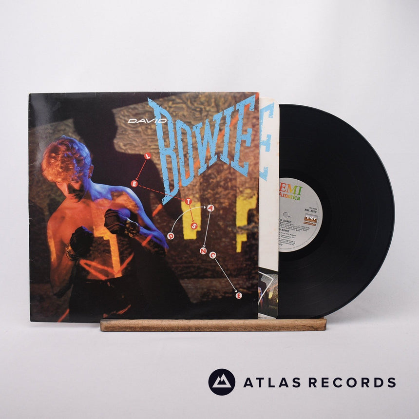 David Bowie Let's Dance LP Vinyl Record - Front Cover & Record