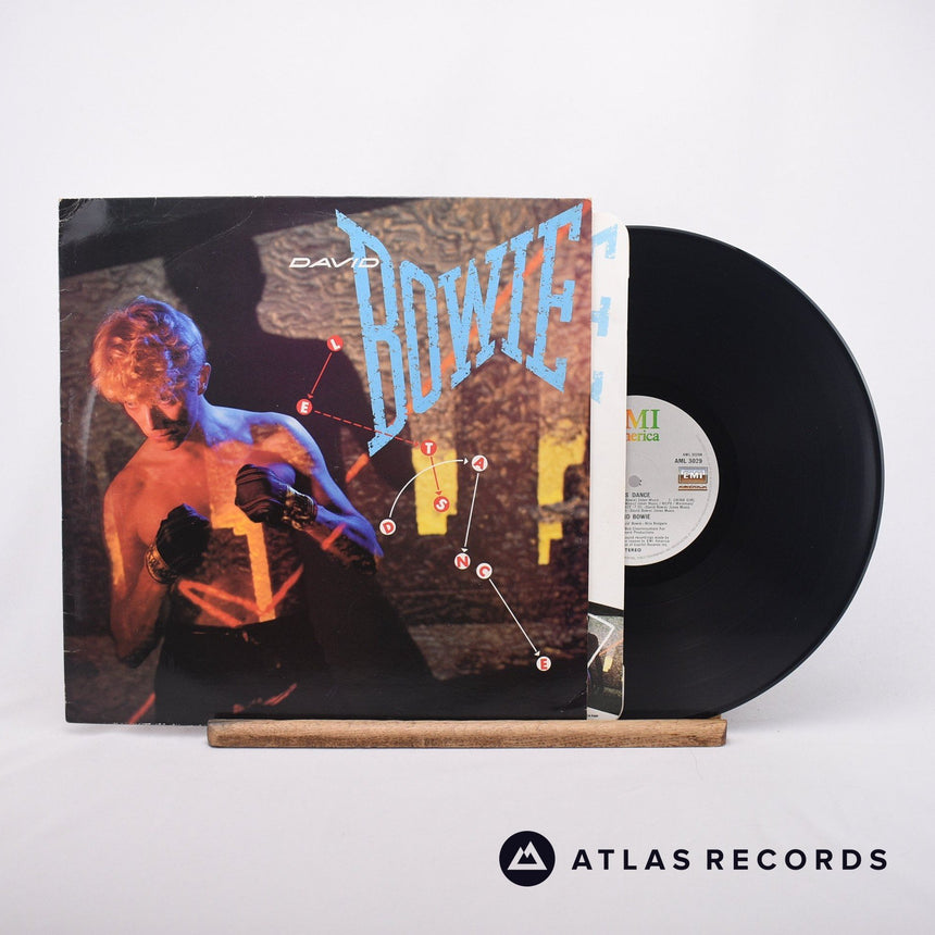 David Bowie Let's Dance LP Vinyl Record - Front Cover & Record