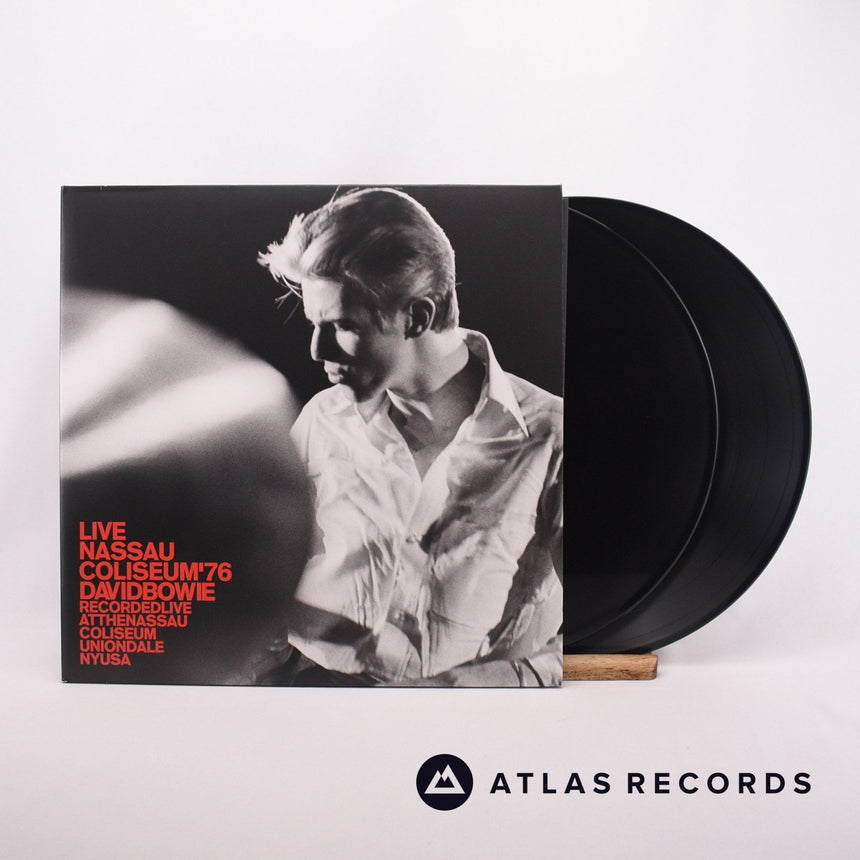 David Bowie Live Nassau Coliseum '76 2 x LP Vinyl Record - Front Cover & Record
