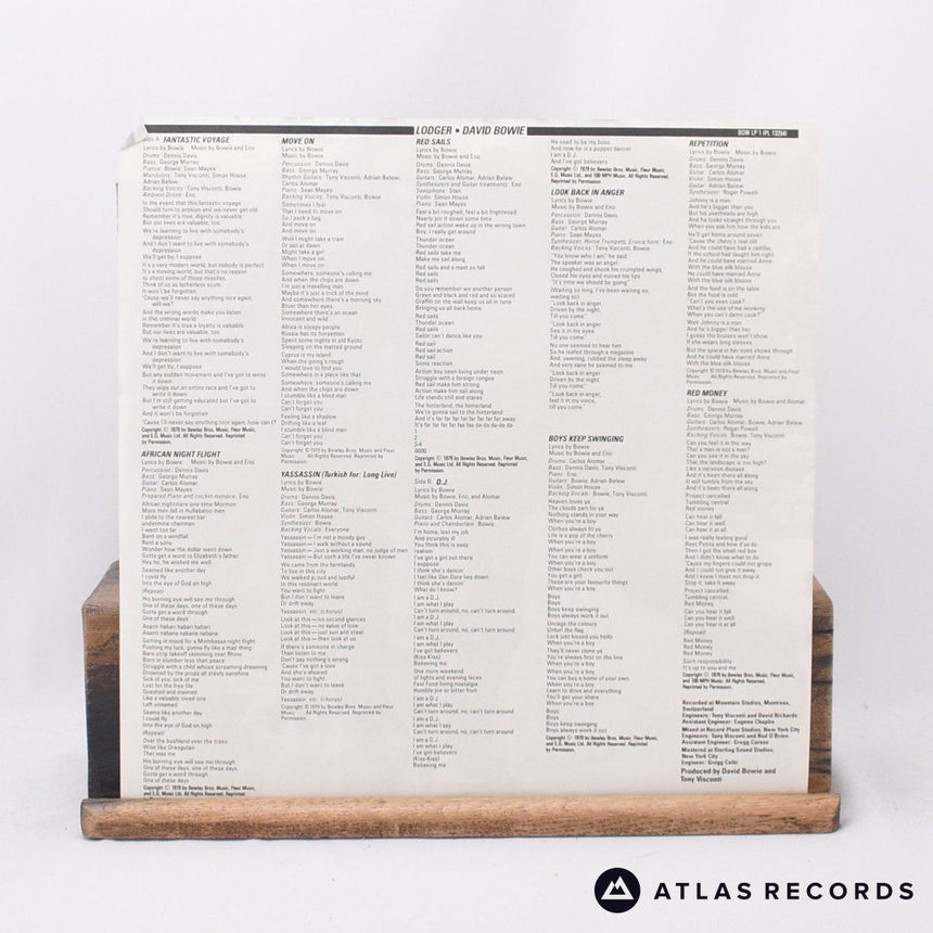 David Bowie - Lodger - Lyric Sheet Gatefold A-1 B-2 LP Vinyl Record - VG+/EX