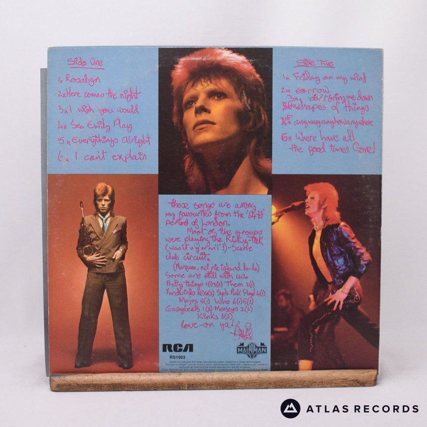 David Bowie - Pinups - Insert A-2E B-1T LP Vinyl Record - VG+/EX