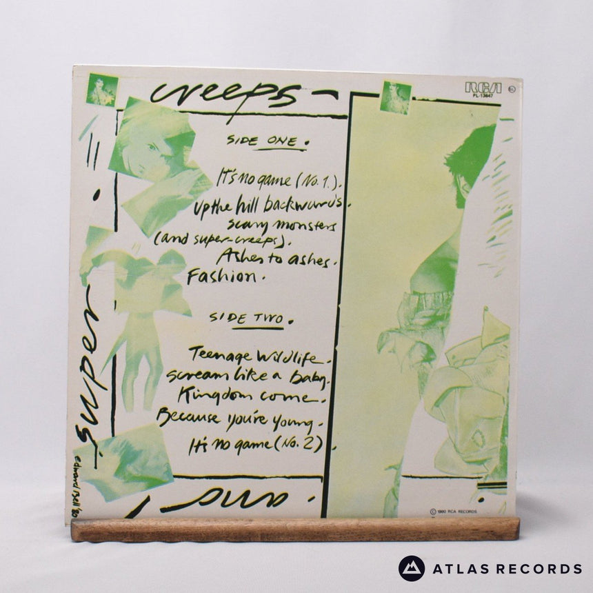 David Bowie - Scary Monsters - Lyric Sheet Portuguese LP Vinyl Record - EX/EX