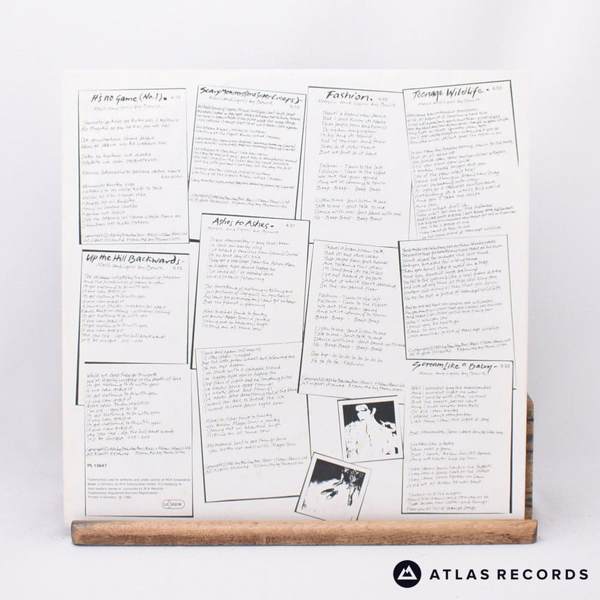 David Bowie - Scary Monsters - Teldec Press LP Vinyl Record - EX/EX