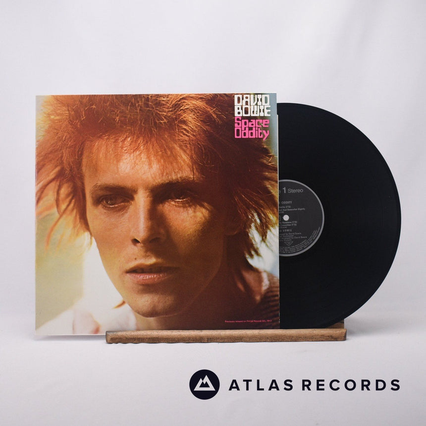 David Bowie Space Oddity LP Vinyl Record - Front Cover & Record