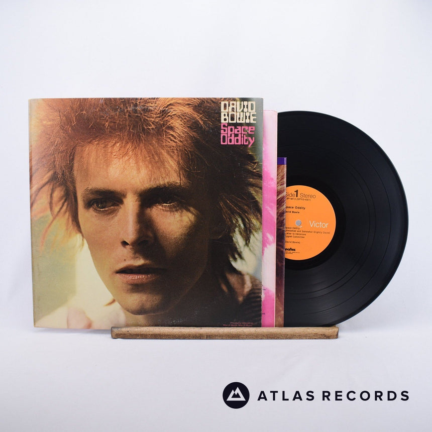 David Bowie Space Oddity LP Vinyl Record - Front Cover & Record