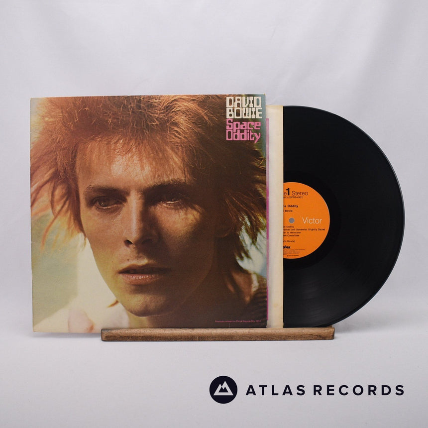 David Bowie Space Oddity LP Vinyl Record - Front Cover & Record