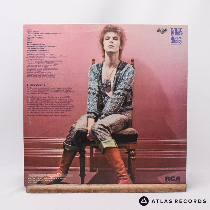 David Bowie - Space Oddity - Reissue A-4E B-4E LP Vinyl Record - VG+/EX