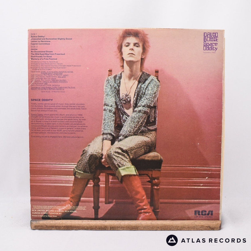 David Bowie - Space Oddity - Poster Reissue 1E 2E LP Vinyl Record - VG+/EX