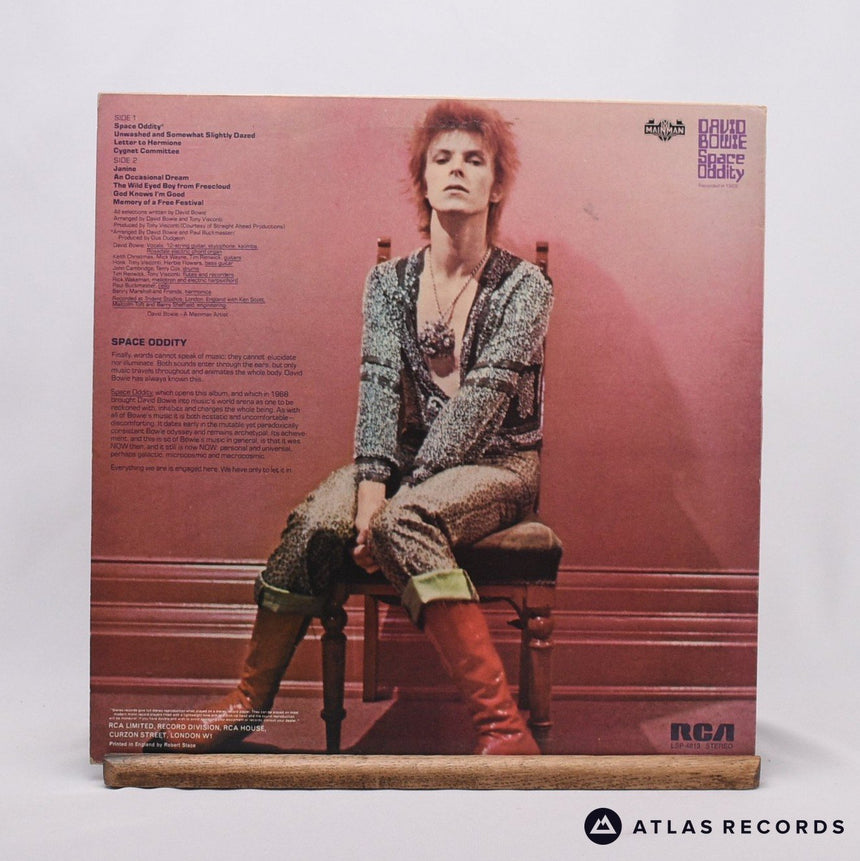 David Bowie - Space Oddity - Reissue A-4 B LP Vinyl Record - VG+/VG+