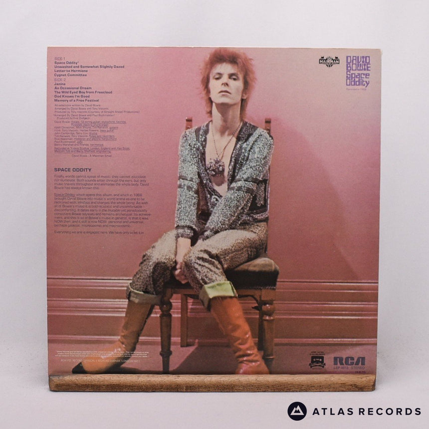David Bowie - Space Oddity - Reissue A-1U B-1U LP Vinyl Record - EX/VG+