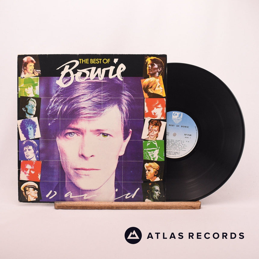 David Bowie The Best Of Bowie LP Vinyl Record - Front Cover & Record