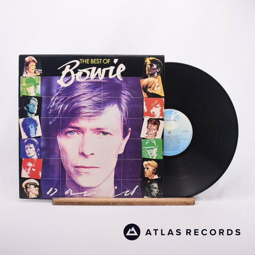 David Bowie The Best Of Bowie LP Vinyl Record - Front Cover & Record
