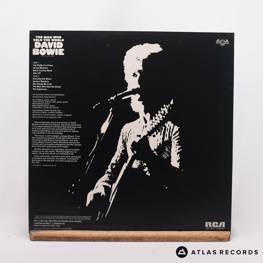 David Bowie - The Man Who Sold The World - Poster 1E 2E LP Vinyl Record - EX/EX