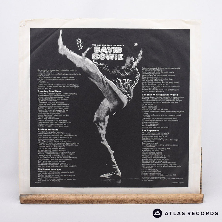 David Bowie - The Man Who Sold The World - Reissue 1E LP Vinyl Record - VG+/VG+