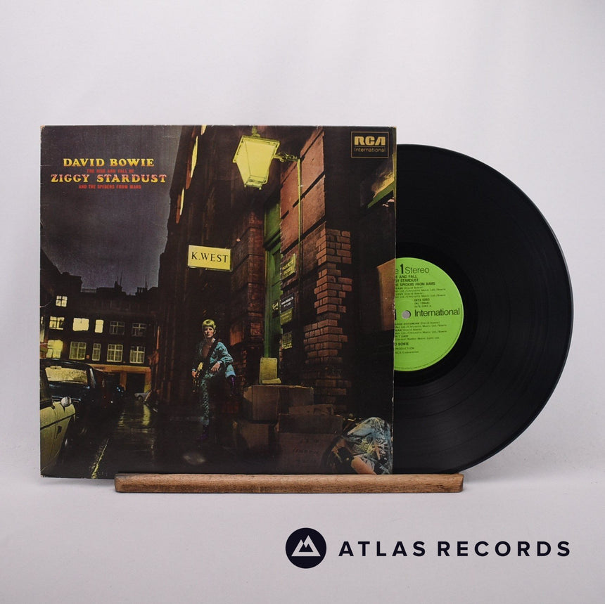 David Bowie The Rise And Fall Of Ziggy Stardust And The Spiders From Mars LP Vinyl Record - Front Cover & Record