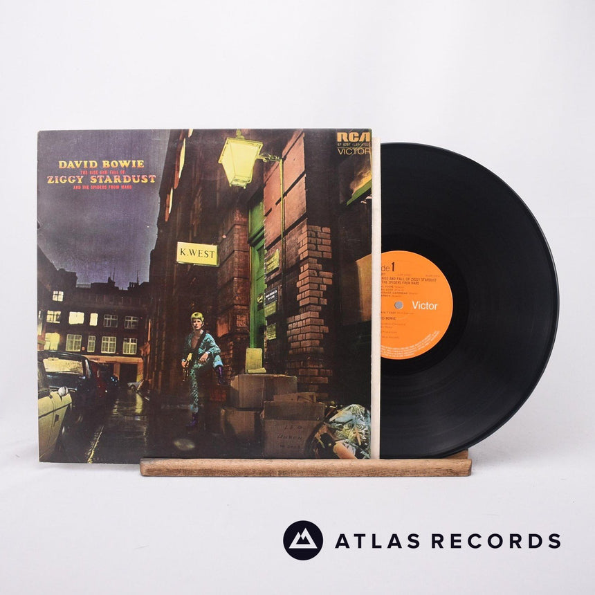David Bowie The Rise And Fall Of Ziggy Stardust And The Spiders From Mars LP Vinyl Record - Front Cover & Record