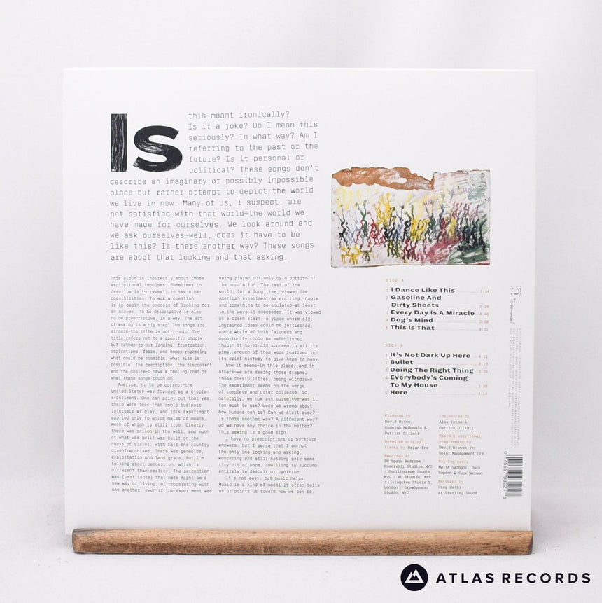 David Byrne - American Utopia - Insert LP Vinyl Record - NM/EX