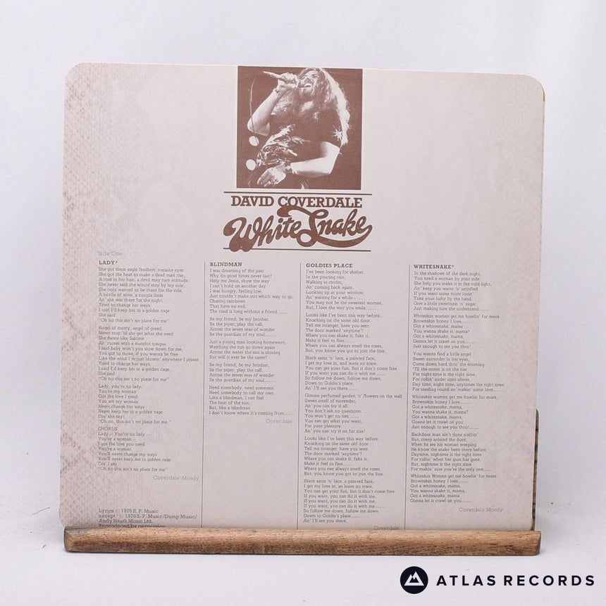 David Coverdale - Whitesnake - Porky A-1 B-1 LP Vinyl Record - EX/EX