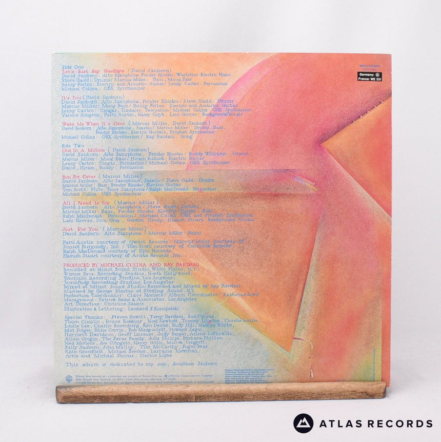 David Sanborn - Voyeur - Reissue Strawberry LP Vinyl Record - EX/EX