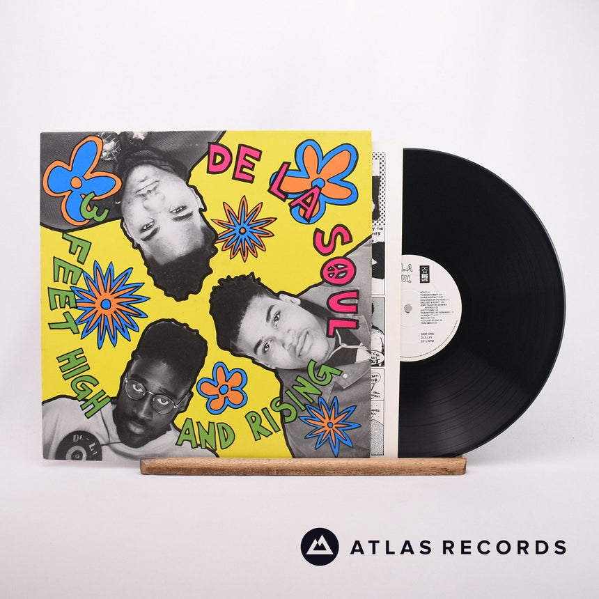 De La Soul 3 Feet High And Rising LP Vinyl Record - Front Cover & Record