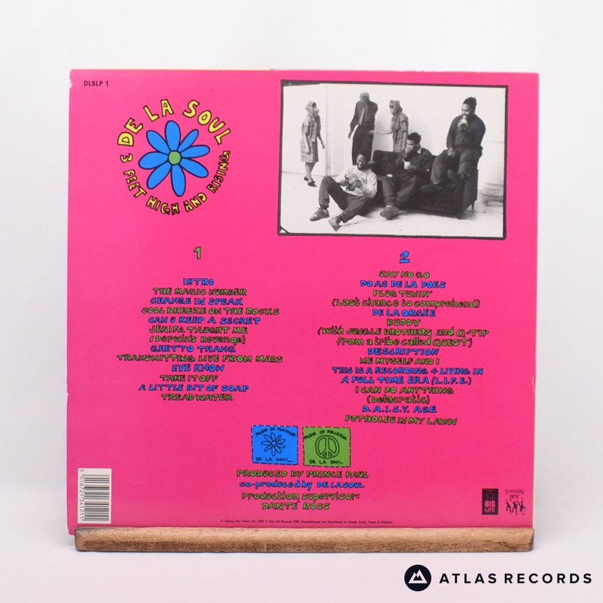 De La Soul - 3 Feet High And Rising - Damont A2 B LP Vinyl Record - EX/EX