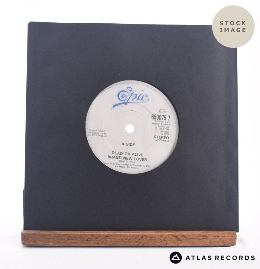 Dead Or Alive Brand New Lover 7" Vinyl Record - Sleeve & Record Side-By-Side