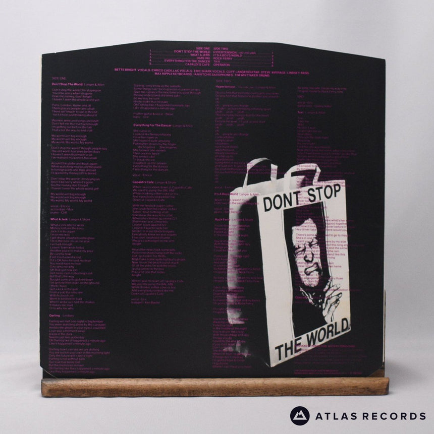 Deaf School - Don't Stop The World - Porky A-2 B-2 LP Vinyl Record - VG+/EX