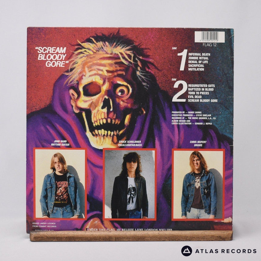 Death - Scream Bloody Gore - Repress A1 B1 LP Vinyl Record - EX/EX