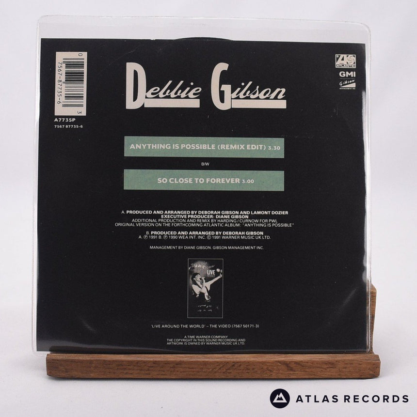 Debbie Gibson - Anything Is Possible - 7" Vinyl Record - VG+/VG+