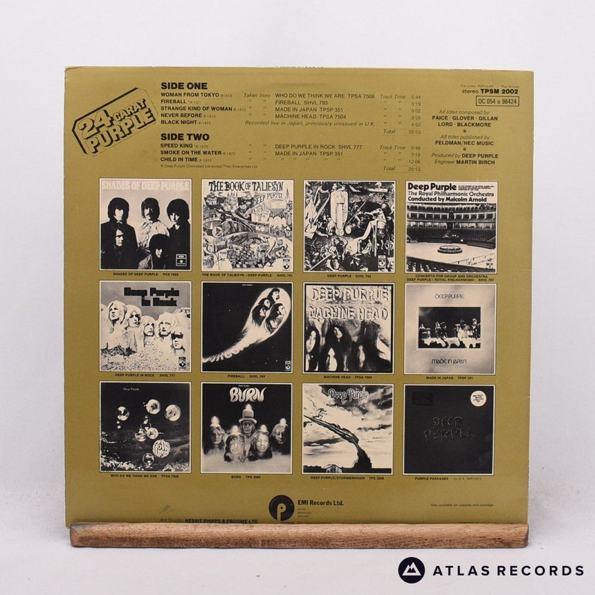 Deep Purple - 24 Carat Purple - LP Vinyl Record - EX/EX