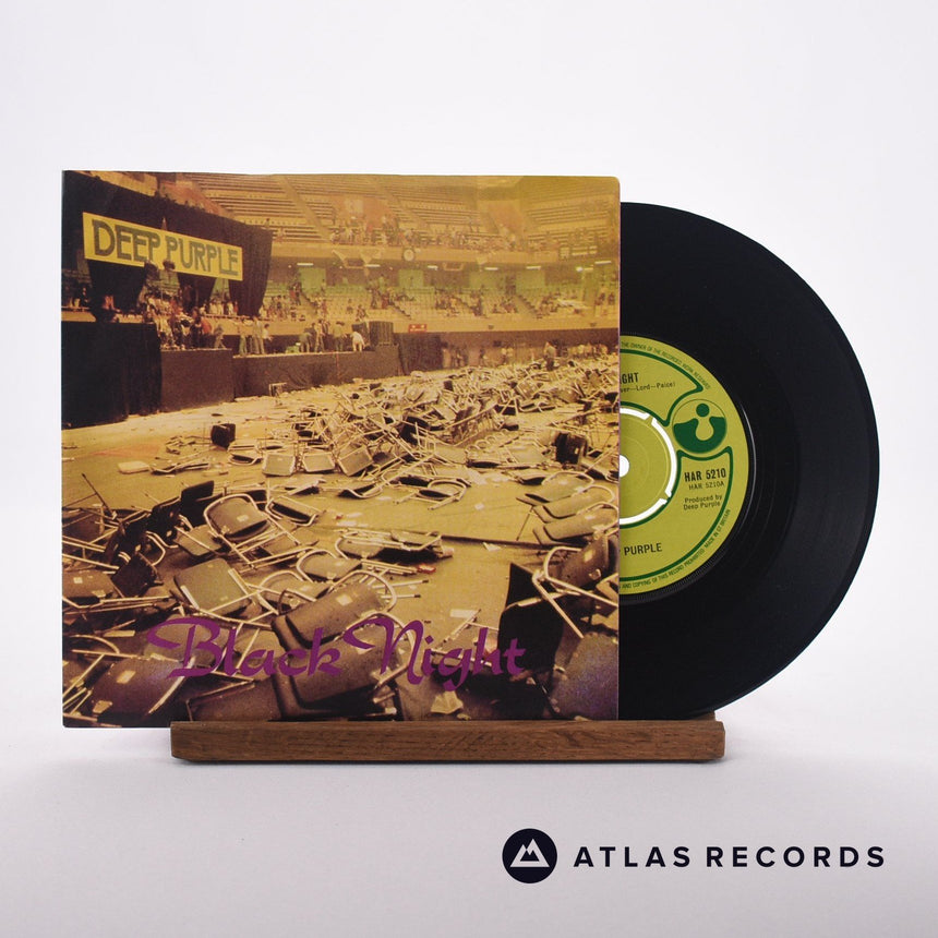 Deep Purple Black Night 7" Vinyl Record - Front Cover & Record