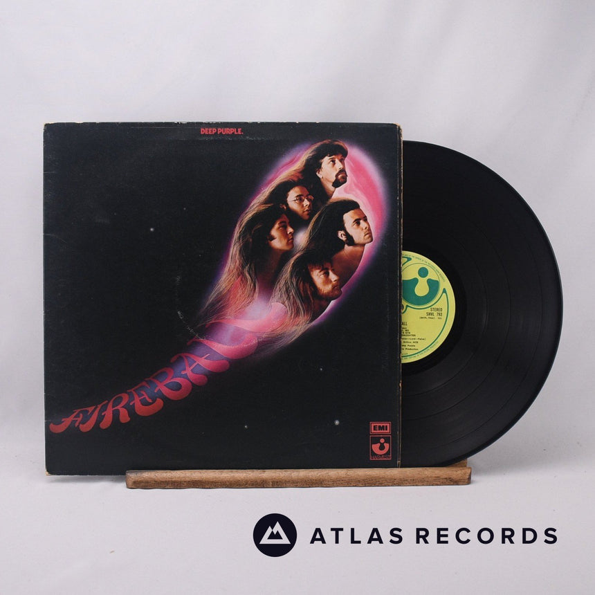 Deep Purple Fireball LP Vinyl Record - Front Cover & Record