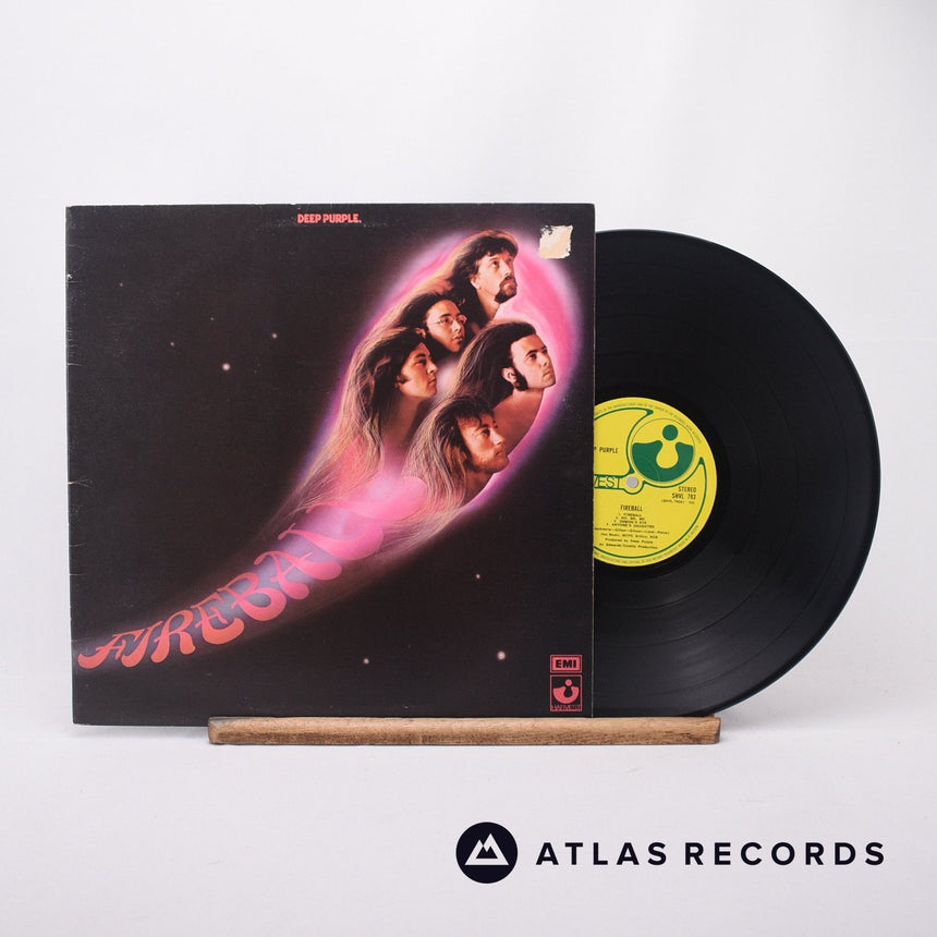 Deep Purple Fireball LP Vinyl Record - Front Cover & Record