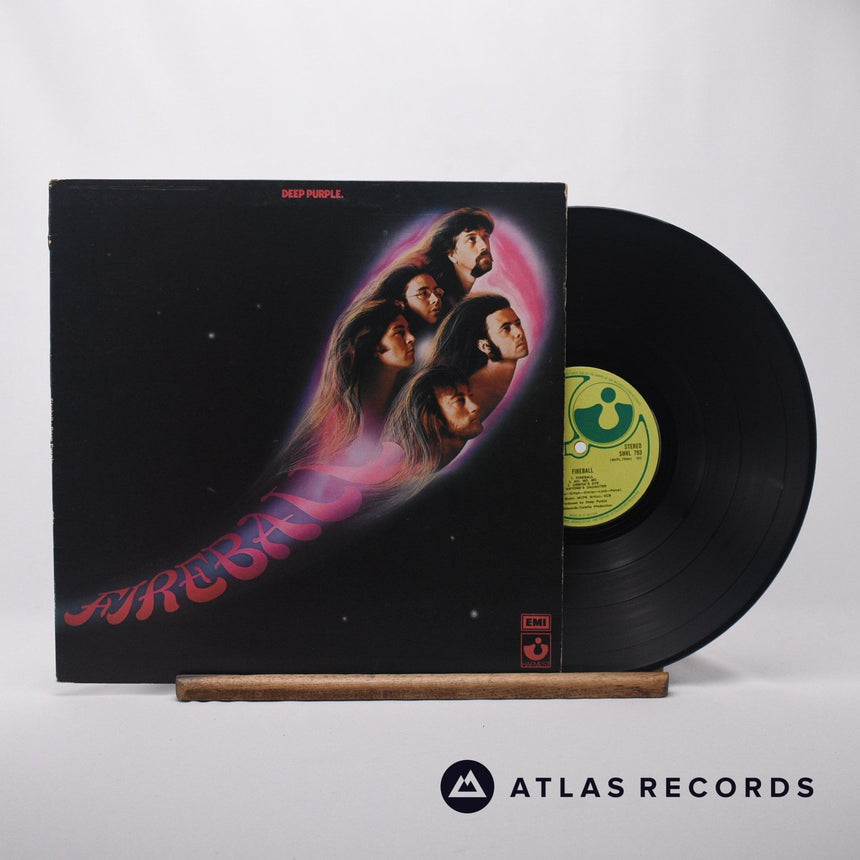 Deep Purple Fireball LP Vinyl Record - Front Cover & Record