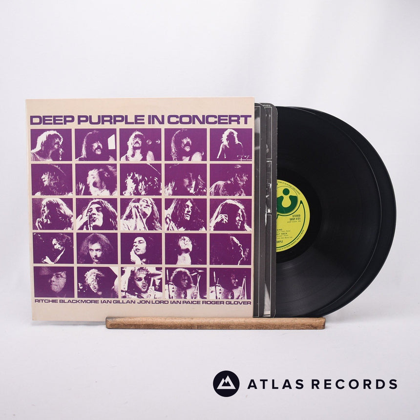Deep Purple In Concert 2 x LP Vinyl Record - Front Cover & Record