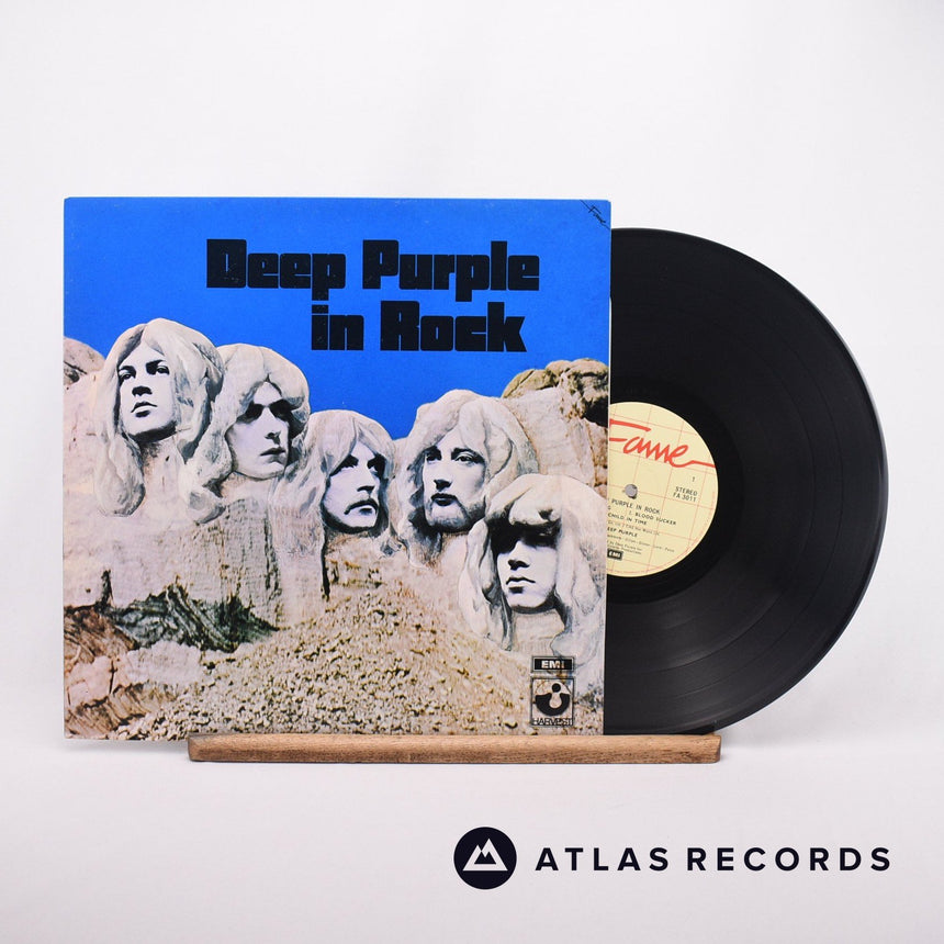 Deep Purple In Rock LP Vinyl Record - Front Cover & Record