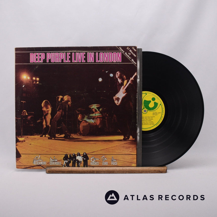 Deep Purple Live In London LP Vinyl Record - Front Cover & Record