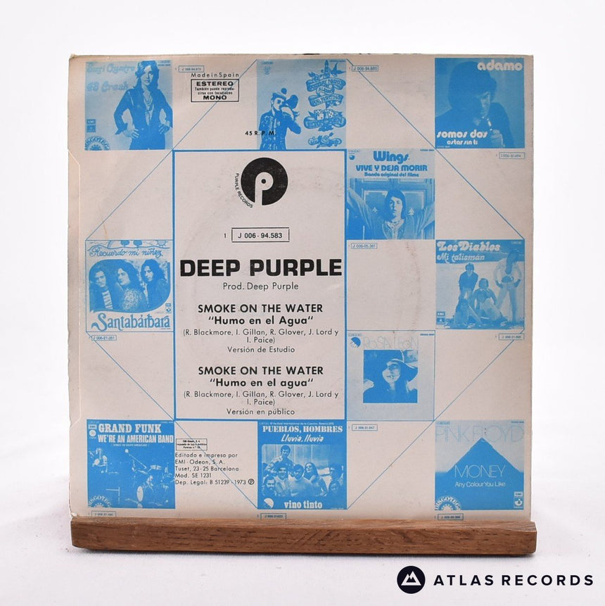 Deep Purple - Smoke On The Water - 7" Vinyl Record - VG+/EX
