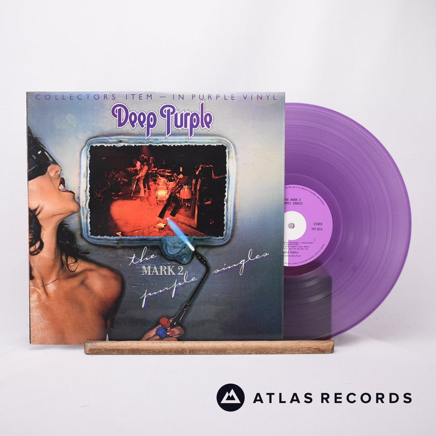 Deep Purple The Mark II Purple Singles LP Vinyl Record - Front Cover & Record