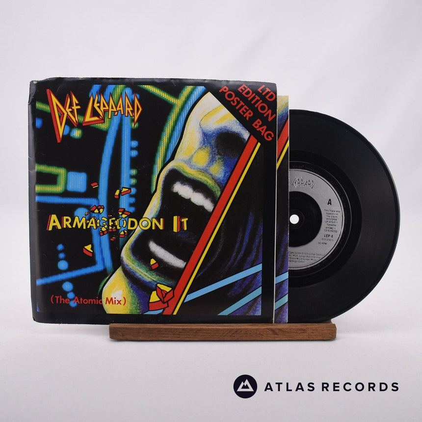 Def Leppard Armageddon It 7" Vinyl Record - Front Cover & Record