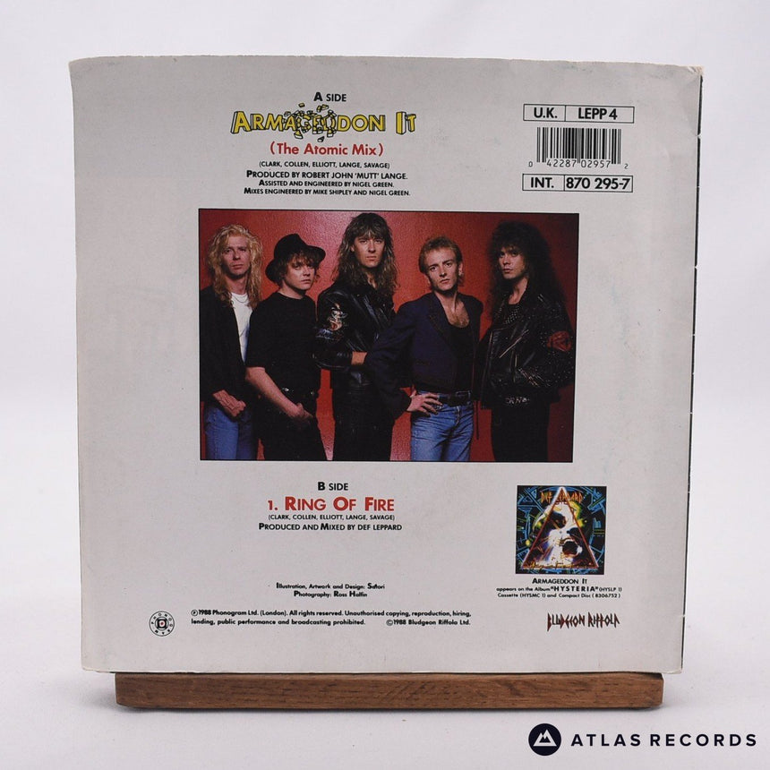 Def Leppard - Armageddon It - 7" Vinyl Record - VG+/EX