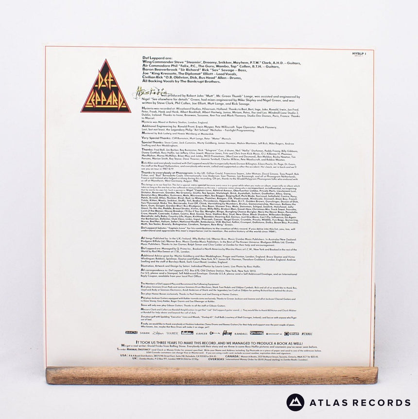 Def Leppard - Hysteria - Dmm Masterdisk LP Vinyl Record - VG+/VG+